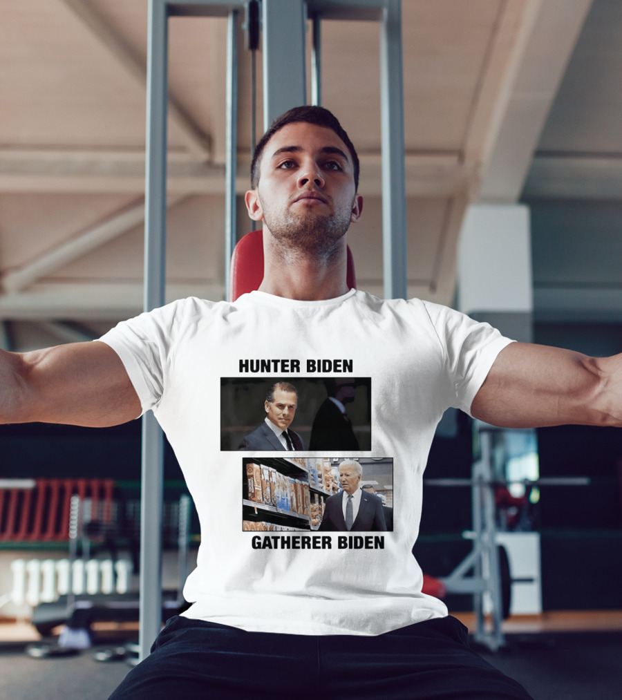 Hunter Biden Gatherer Biden Humorous Political Parody Image T-Shirt