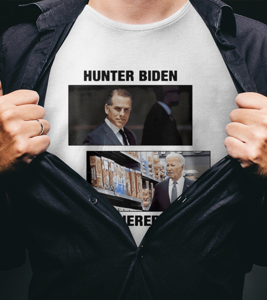 Hunter Biden Gatherer Biden Humorous Political Parody Image T-Shirt
