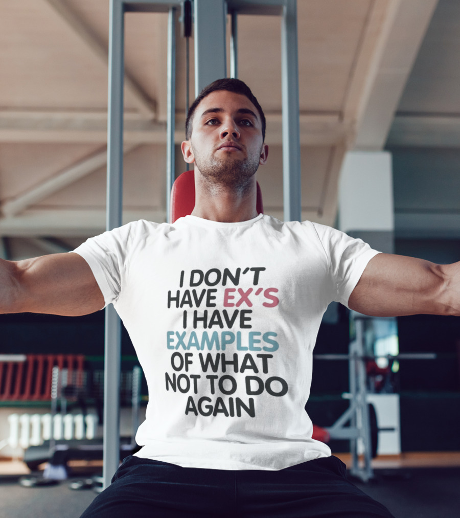 I Don't Have Ex's I Have Examples Of What Not To Do Again T-Shirt