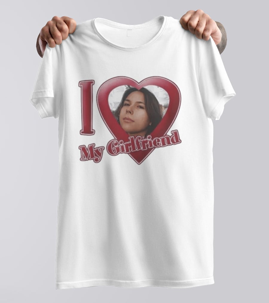 I Heart My Girlfriend Gigi Perez Photo Inside Heart T-Shirt