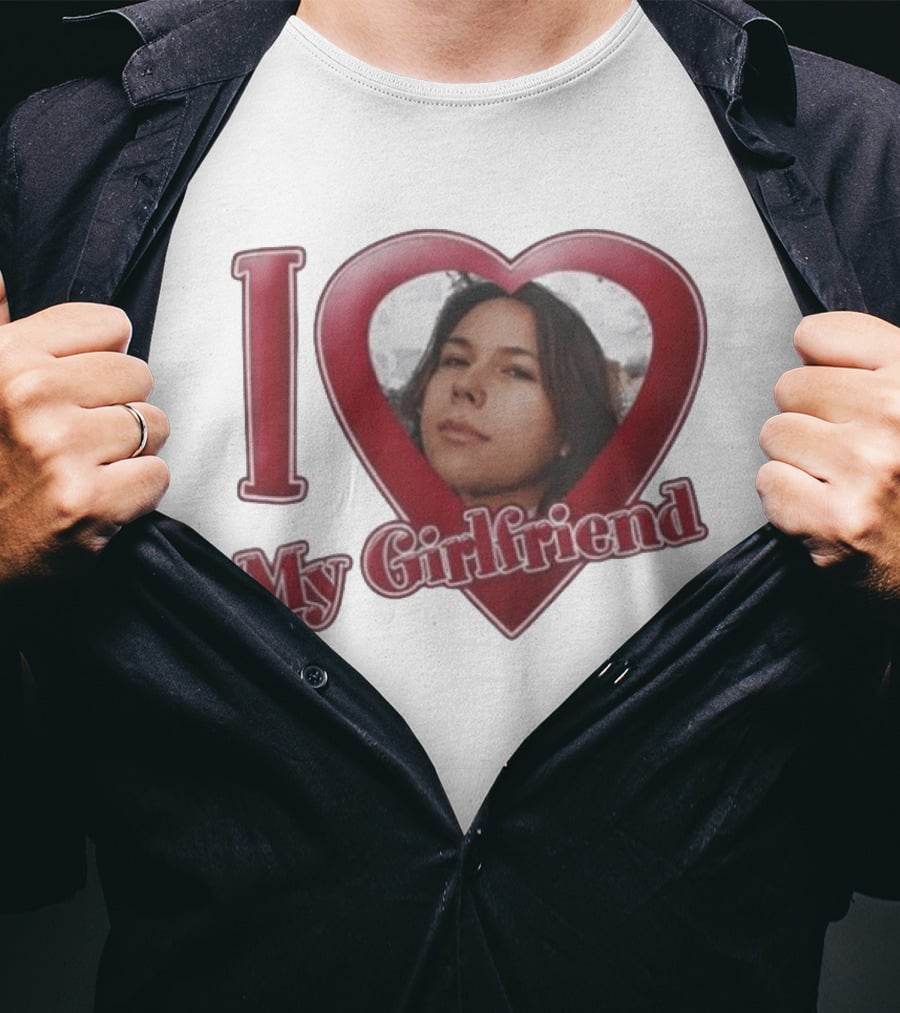 I Heart My Girlfriend Gigi Perez Photo Inside Heart T-Shirt