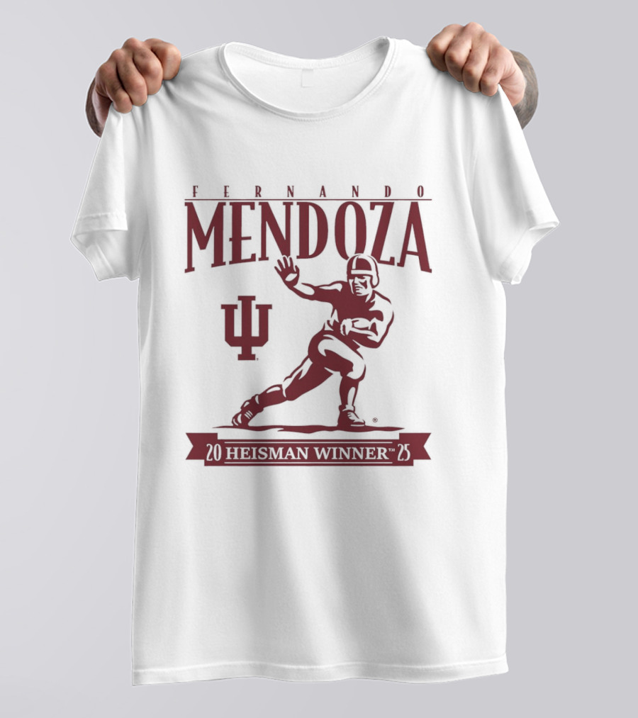 Indiana Football Fernando Mendoza Heisman Winner 2025 T-Shirt