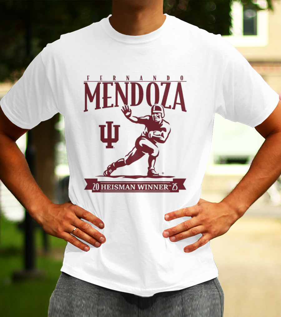 Indiana Football Fernando Mendoza Heisman Winner 2025 T-Shirt
