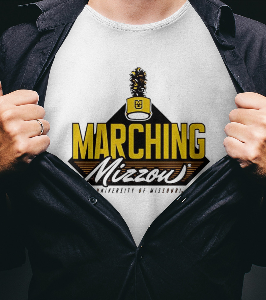 Marching Mizzou University Of Missouri Oval Tiger Head 2024 T-Shirt