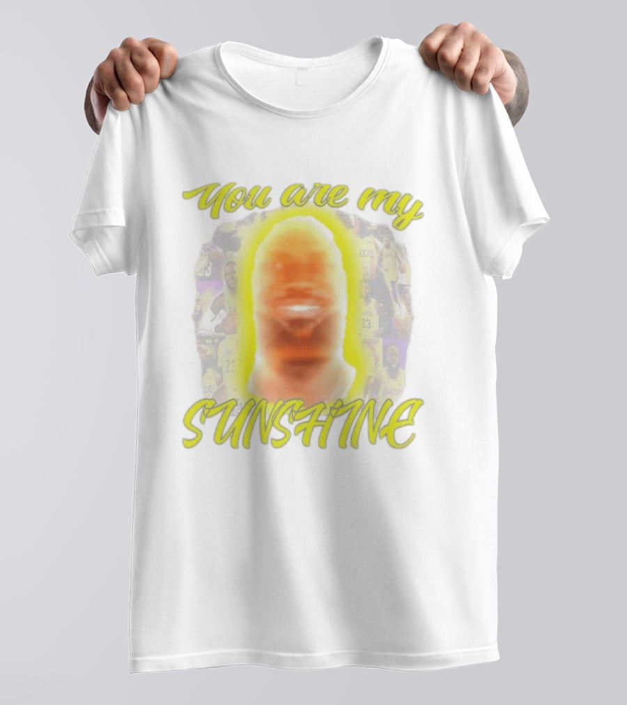 You Are My Sunshine Lebron James Lakers Basketball Lebonbon T-Shirt