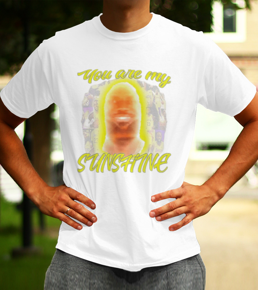 You Are My Sunshine Lebron James Lakers Basketball Lebonbon T-Shirt