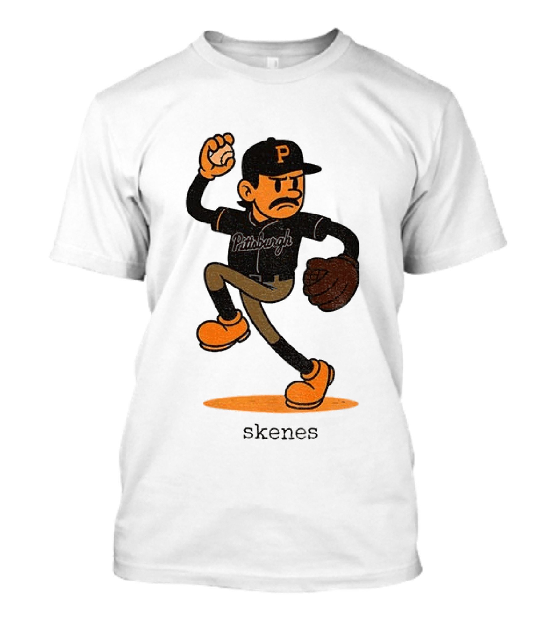 Paul Skenes Pittsburgh P Baseball MLB Cartoon Skenes T-Shirt