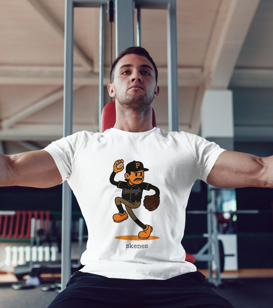 Paul Skenes Pittsburgh P Baseball MLB Cartoon Skenes T-Shirt