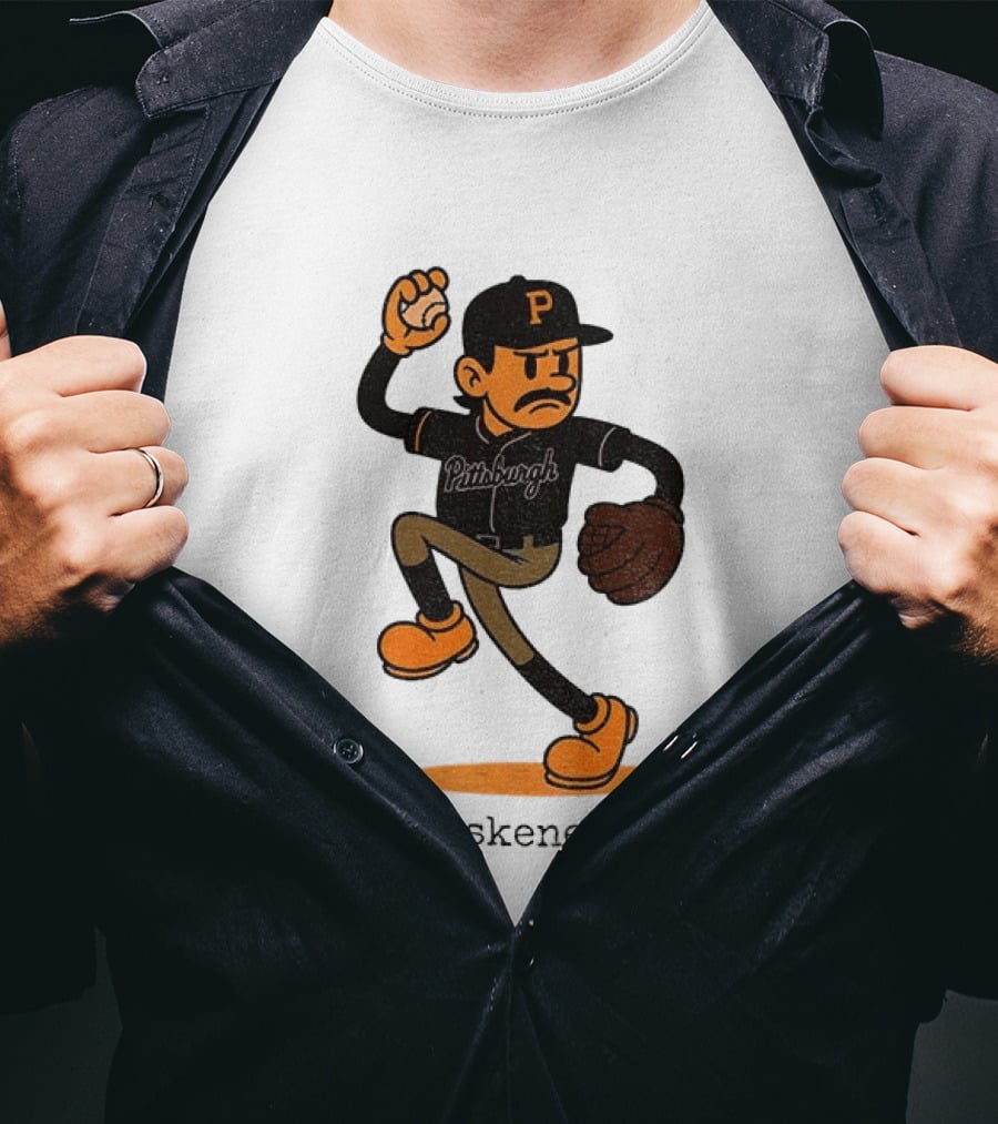 Paul Skenes Pittsburgh P Baseball MLB Cartoon Skenes T-Shirt