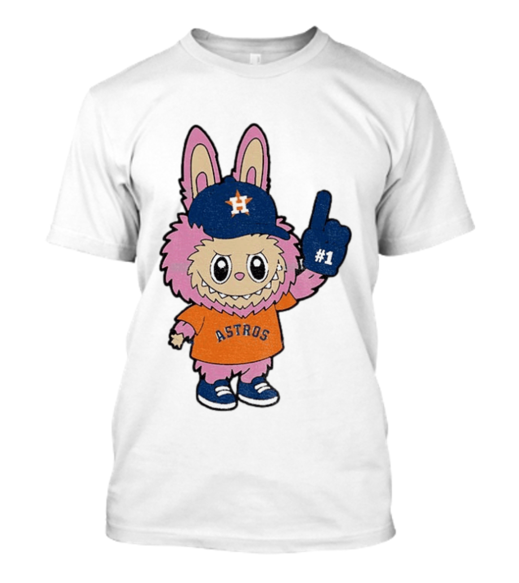 Labubu Astros 2025 Pink Houston MLB Baseball Sports T-Shirt