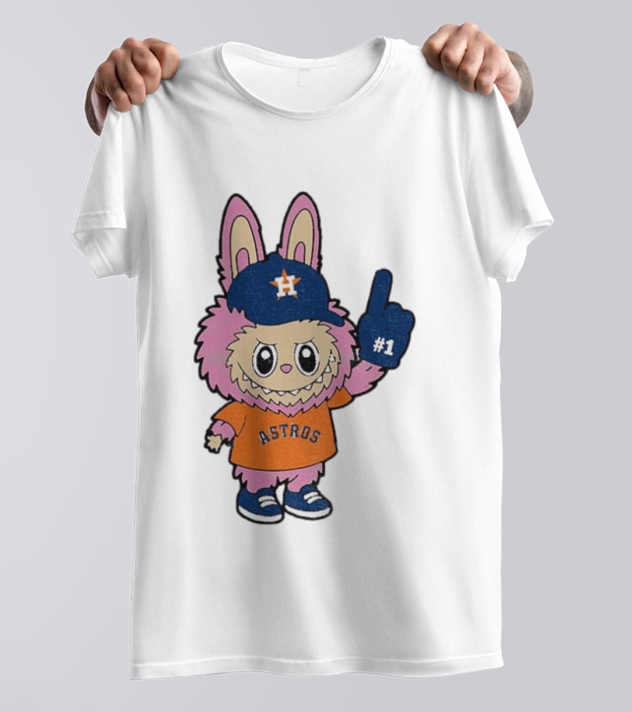 Labubu Astros 2025 Pink Houston MLB Baseball Sports T-Shirt