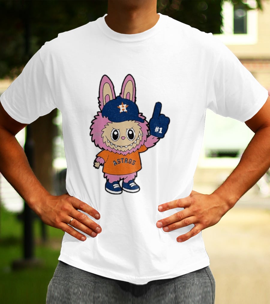 Labubu Astros 2025 Pink Houston MLB Baseball Sports T-Shirt