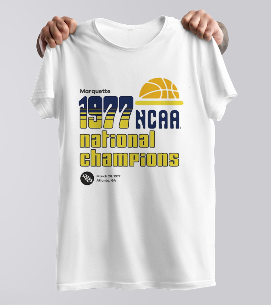 Marquette 1977 NCAA National Champions Basketball March 28_ASTRO_NY T-Shirt