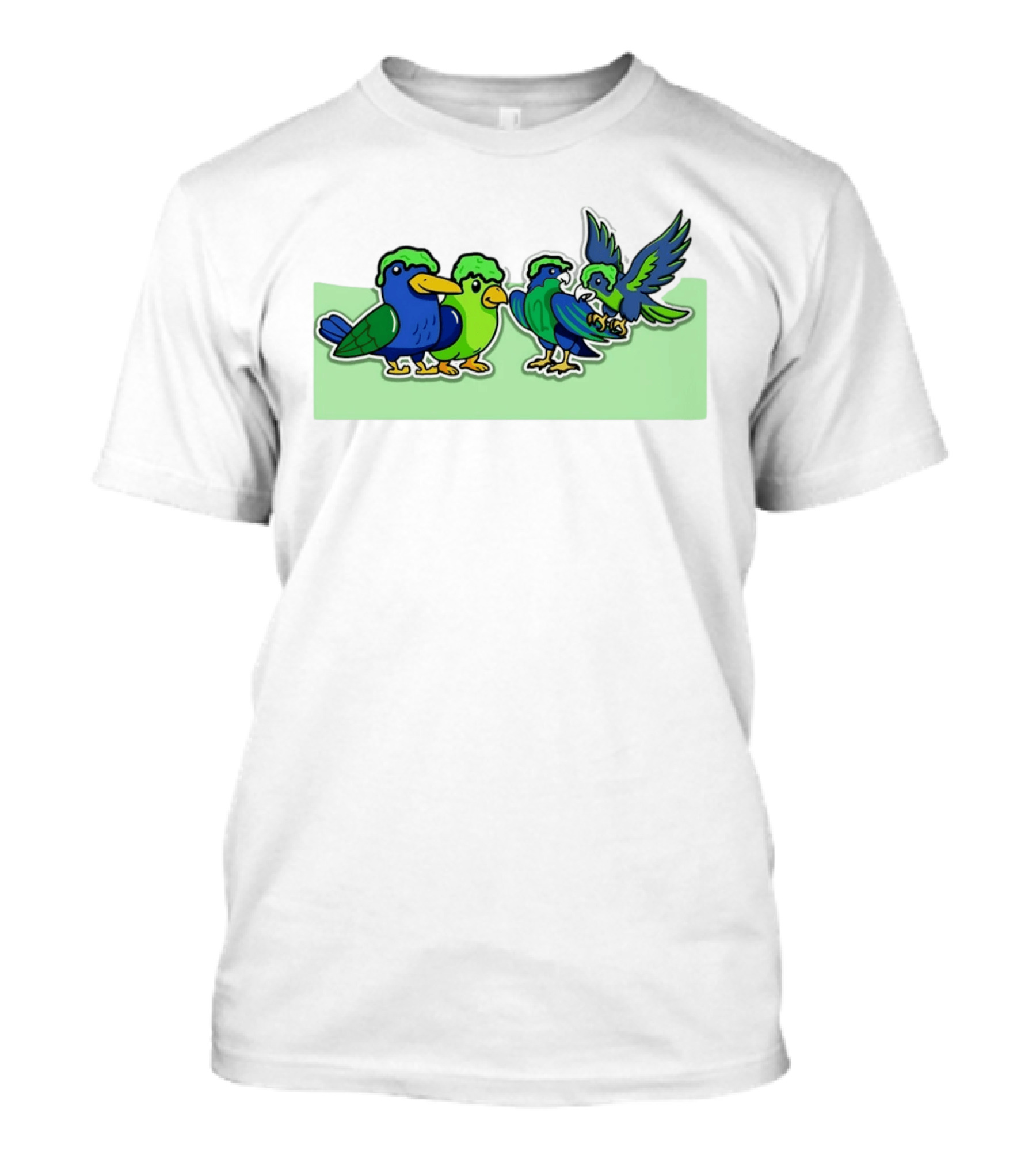 Seattle Seahawks X Nickelodeon NVP Parrot Paint T-Shirt