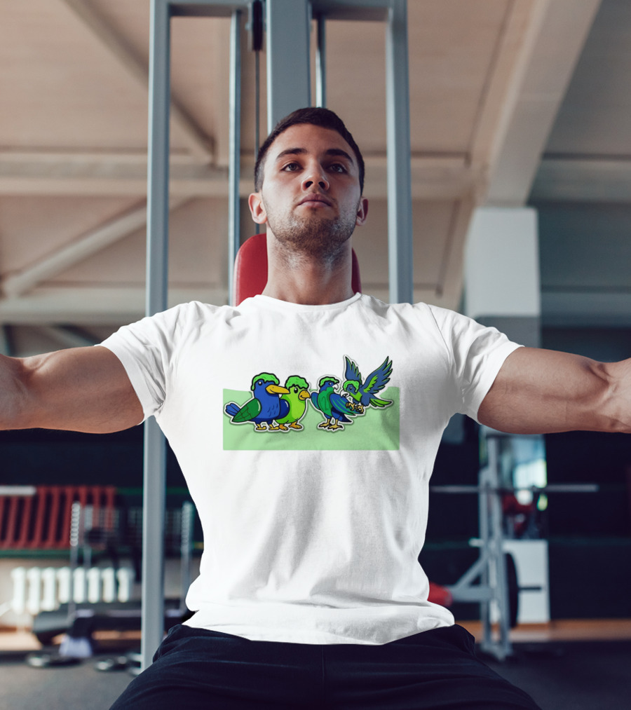 Seattle Seahawks X Nickelodeon NVP Parrot Paint T-Shirt