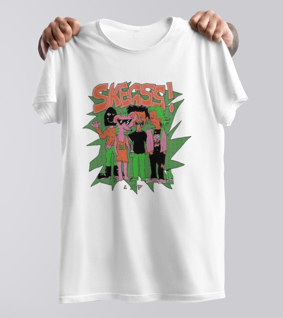 Skegss LSD Irvine Cartoon Characters Green T-Shirt
