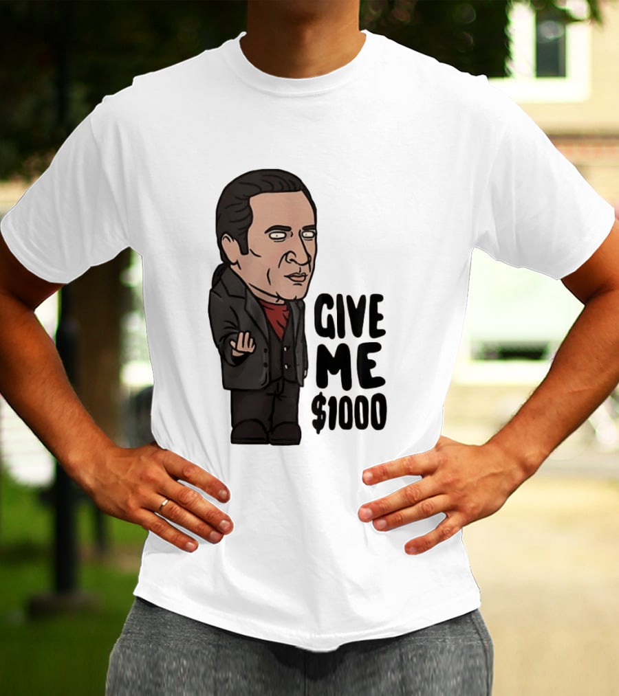 The Sopranos Furio Giunta Cartoon Give Me $1000 T-Shirt