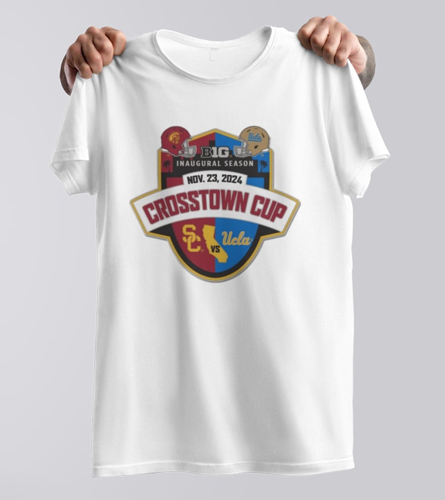 USC Trojans Vs UCLA Crosstown Cup Big 10 Inaugural Season Nov 23 2024 T-Shirt