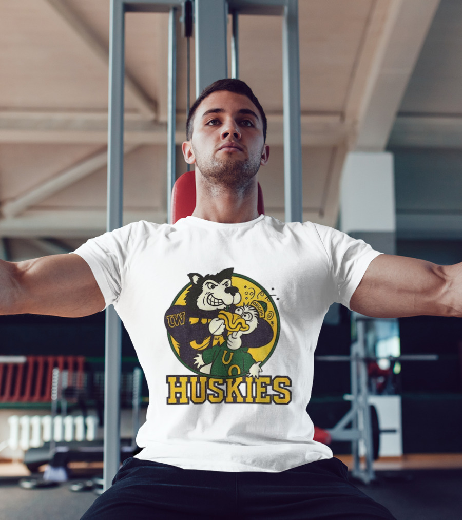 UW Huskies Vs Oregon Ducks Rivalry Football Showdown T-Shirt