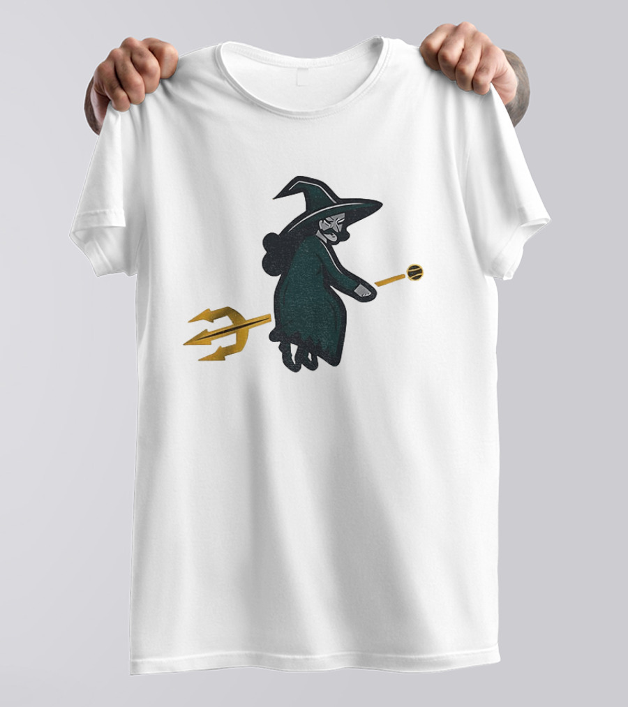 Witches Rally Seattle Mariners MLB Baseball 2025 Cartoon Trident Broomstick T-Shirt