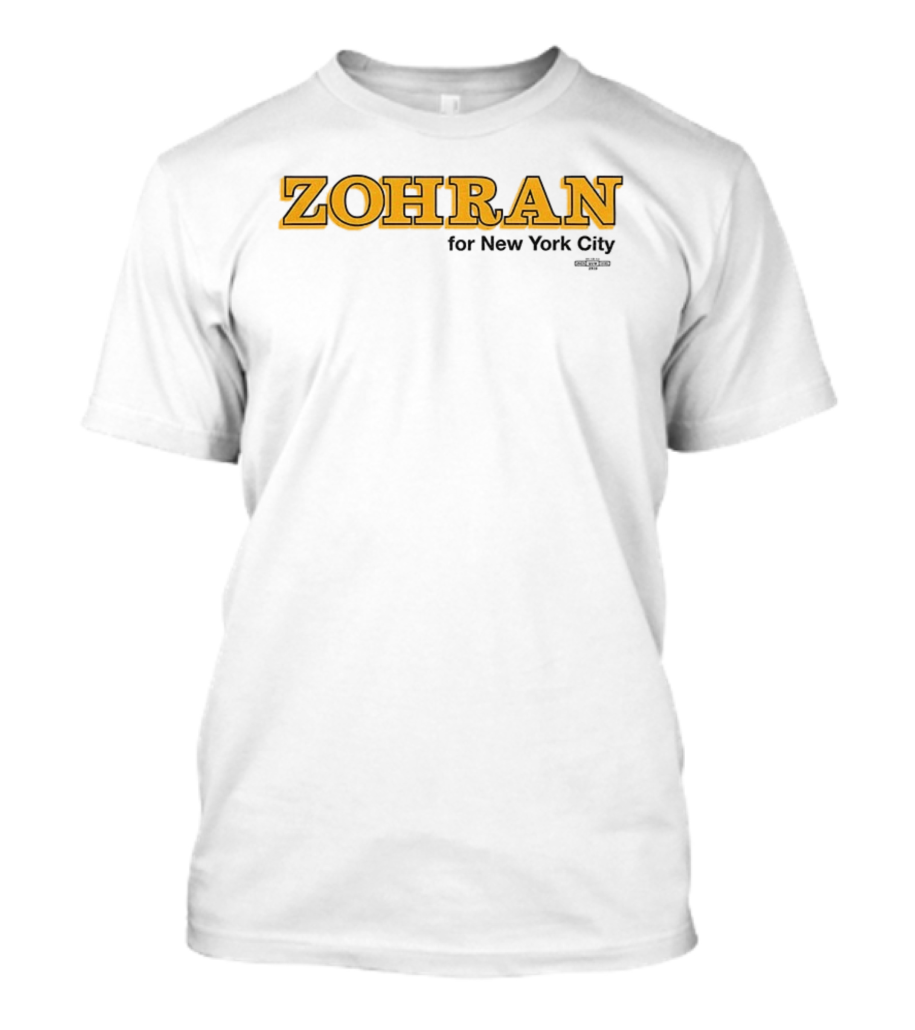 Zohran For New York City Mayor 2025 Campaign Merchandise T-Shirt