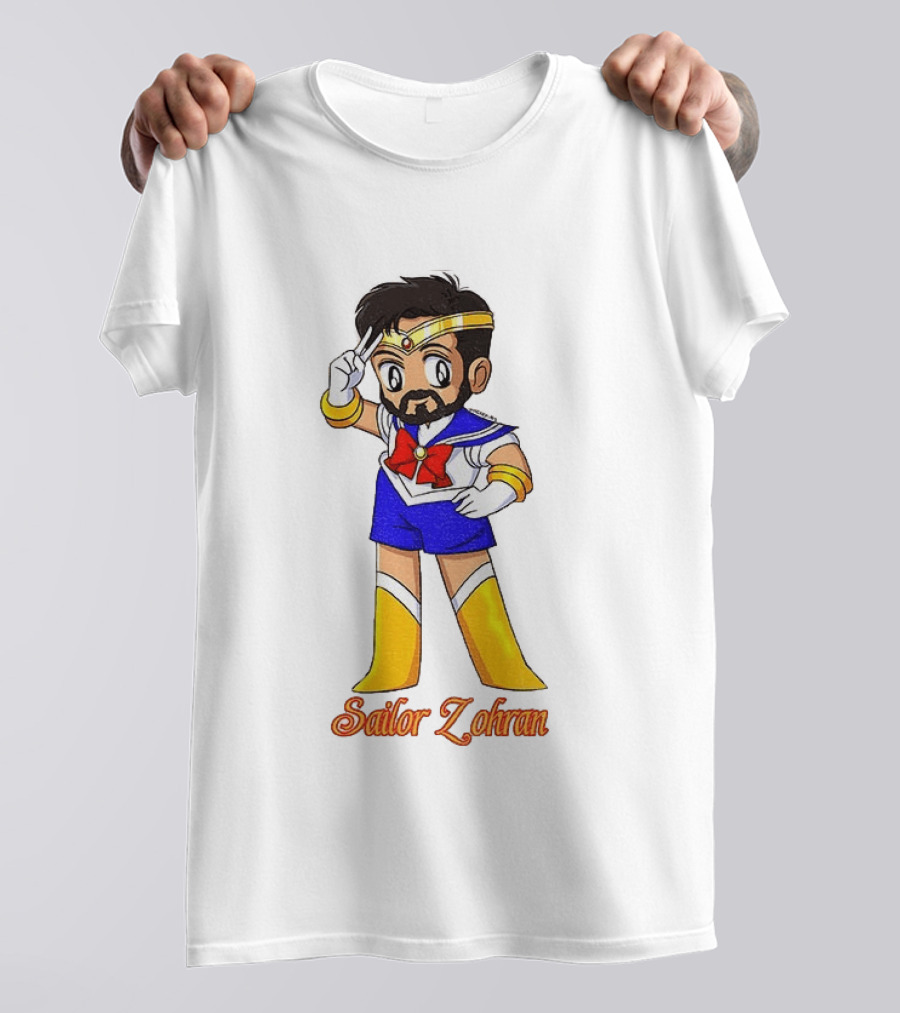 Zohran Mamdani Sailor Moon Sailor Zohran Anime Crossover Meme T-Shirt