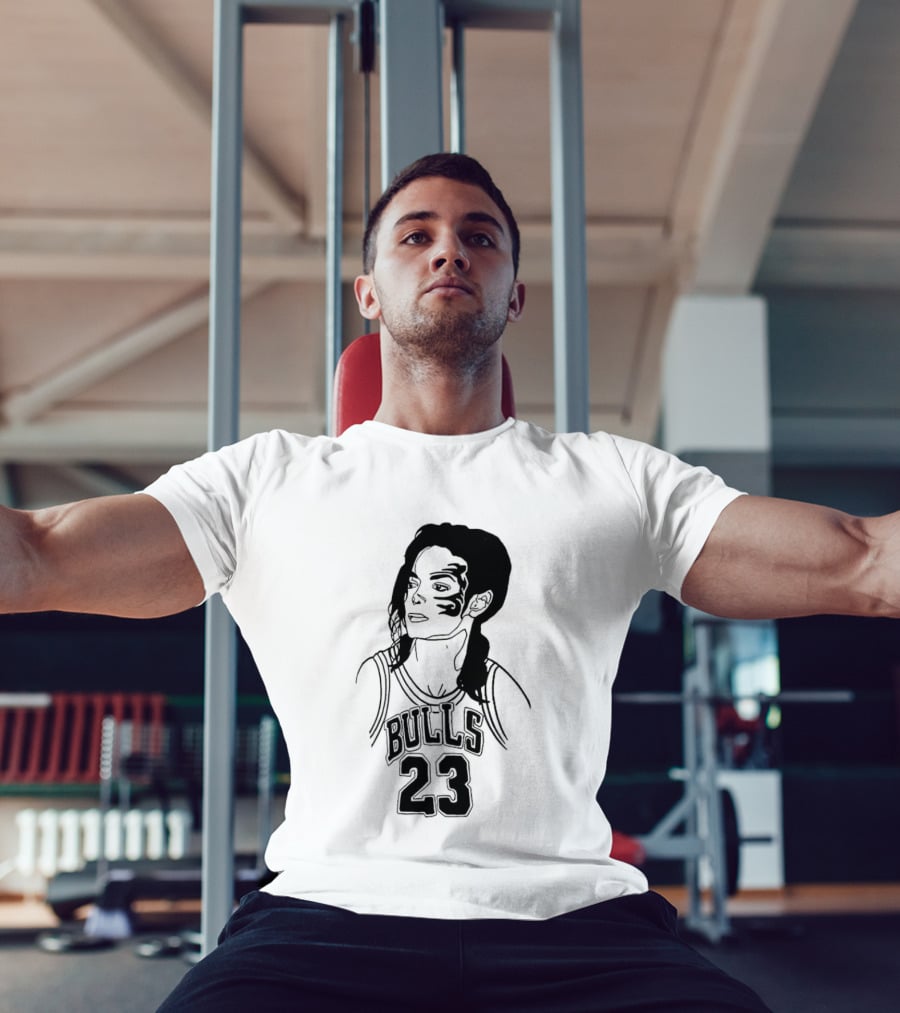 Chicago Bulls 23 Triple Mike Jordan Jackson Tyson Mashup T-Shirt