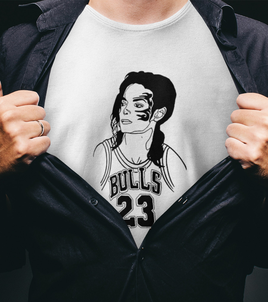Chicago Bulls 23 Triple Mike Jordan Jackson Tyson Mashup T-Shirt