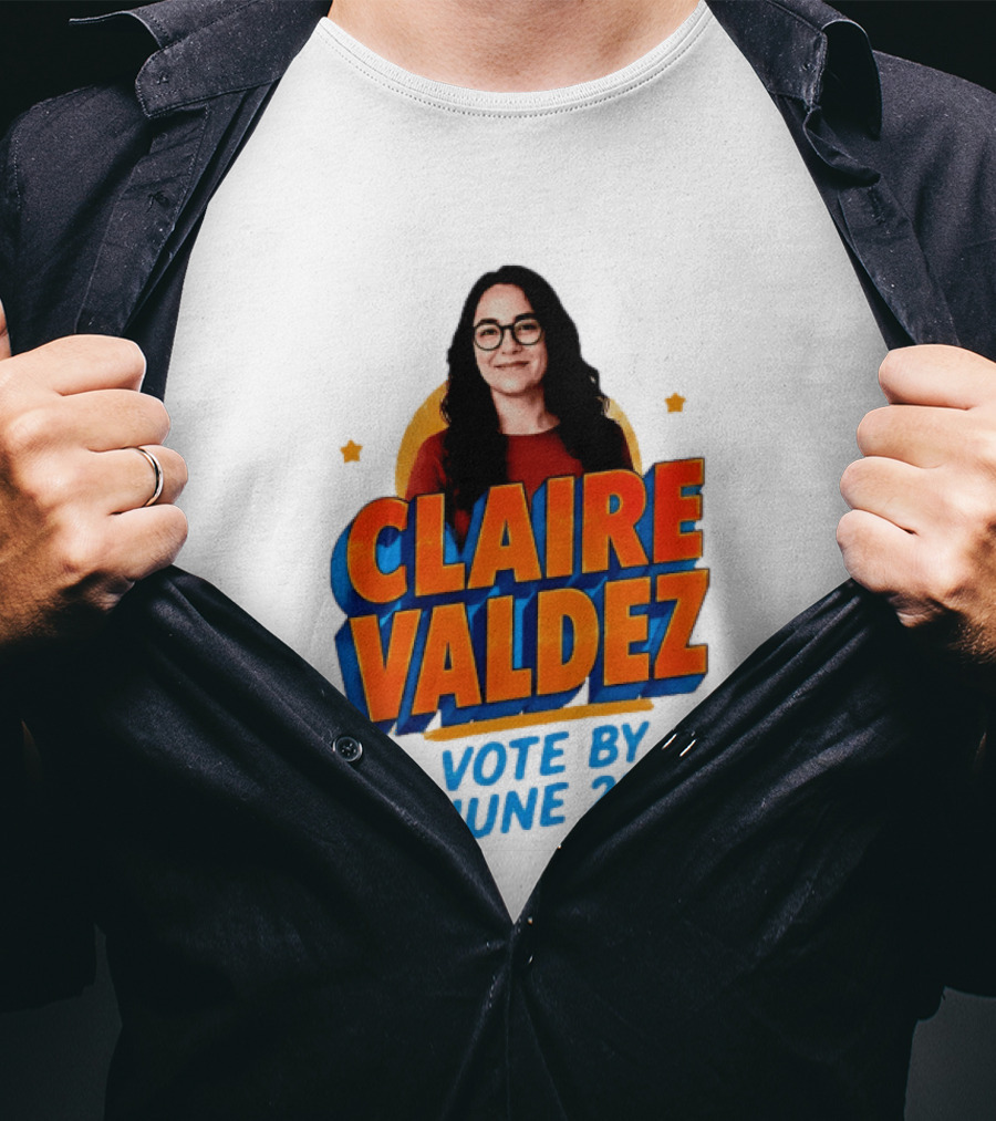 Claire Valdez Vote By June 23 T-Shirt