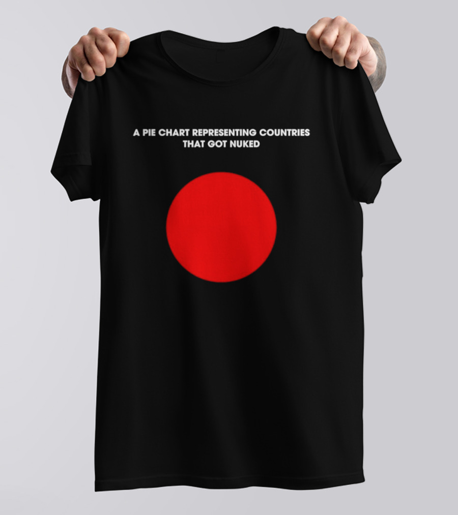 Pie Chart Japan Flag Nuked Countries T-Shirt