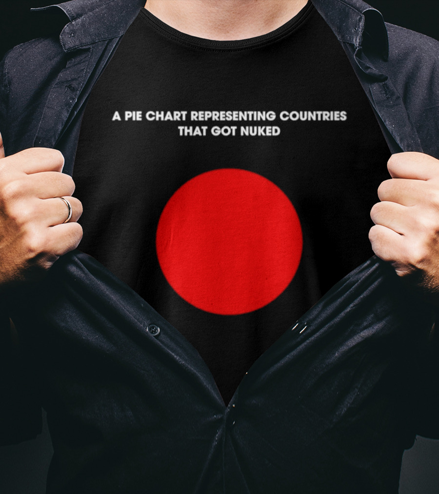Pie Chart Japan Flag Nuked Countries T-Shirt
