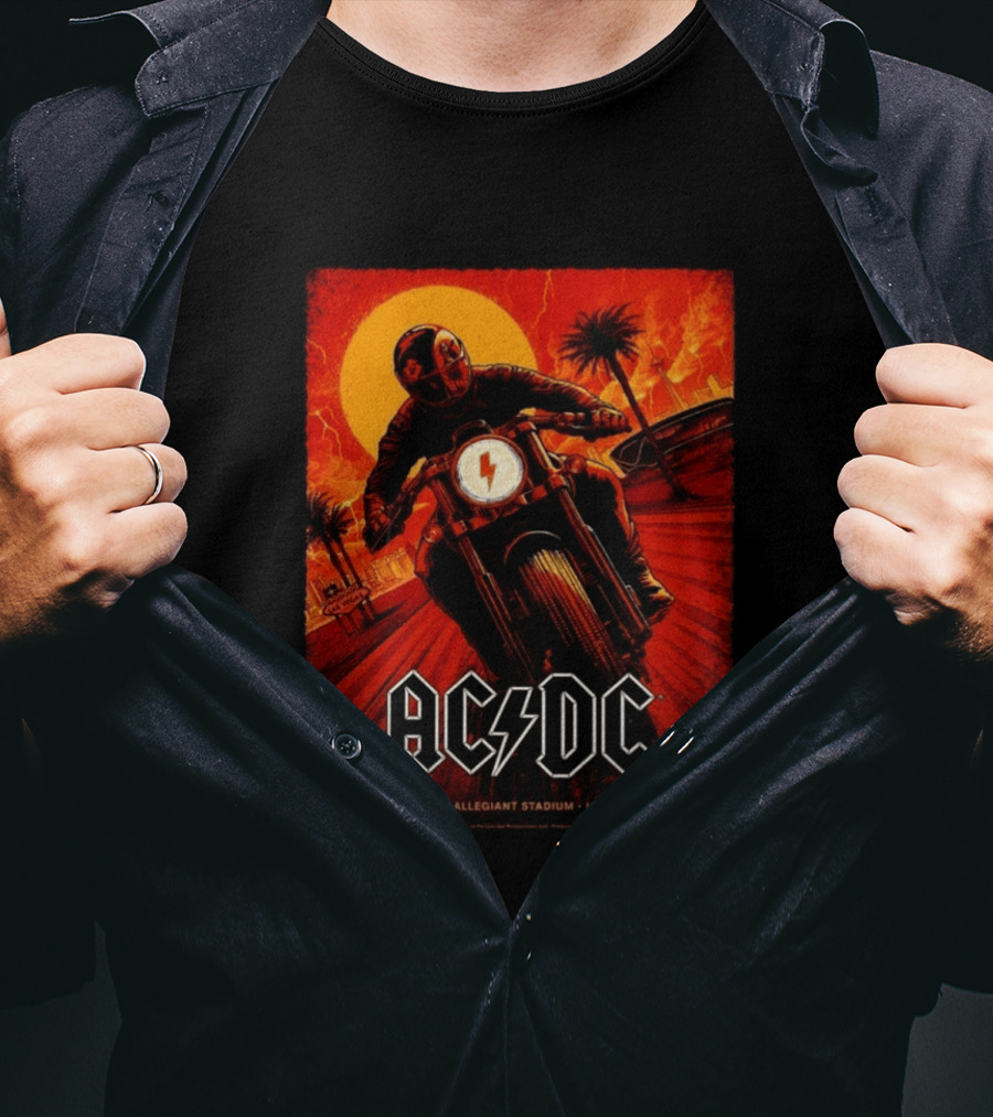 ACDC PWR Up Tour August 1 2026 Allegiant Stadium Las Vegas NV Event T-Shirt