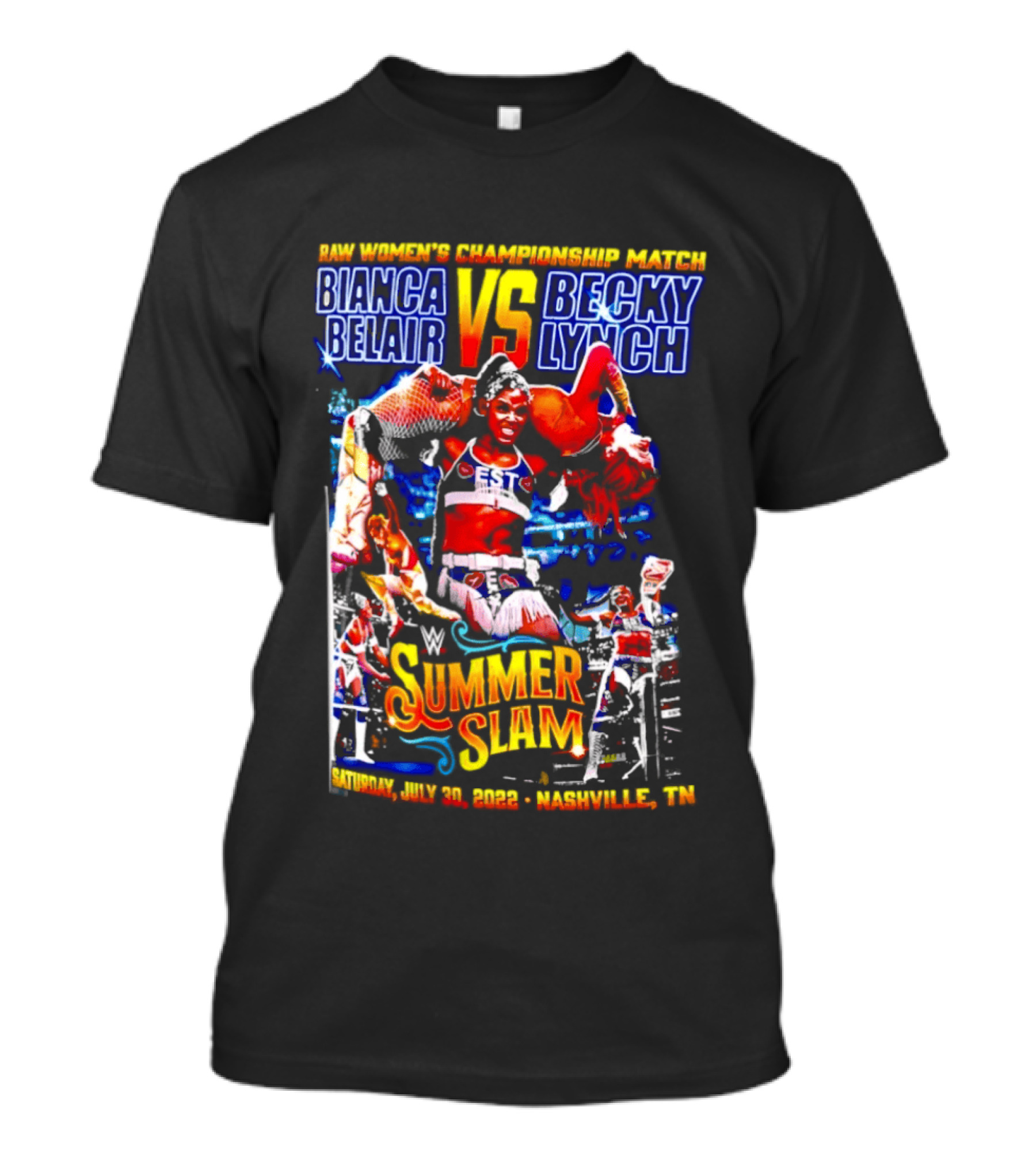 SummerSlam 2022 Bianca Belair Vs Becky Lynch Championship Match T-Shirt