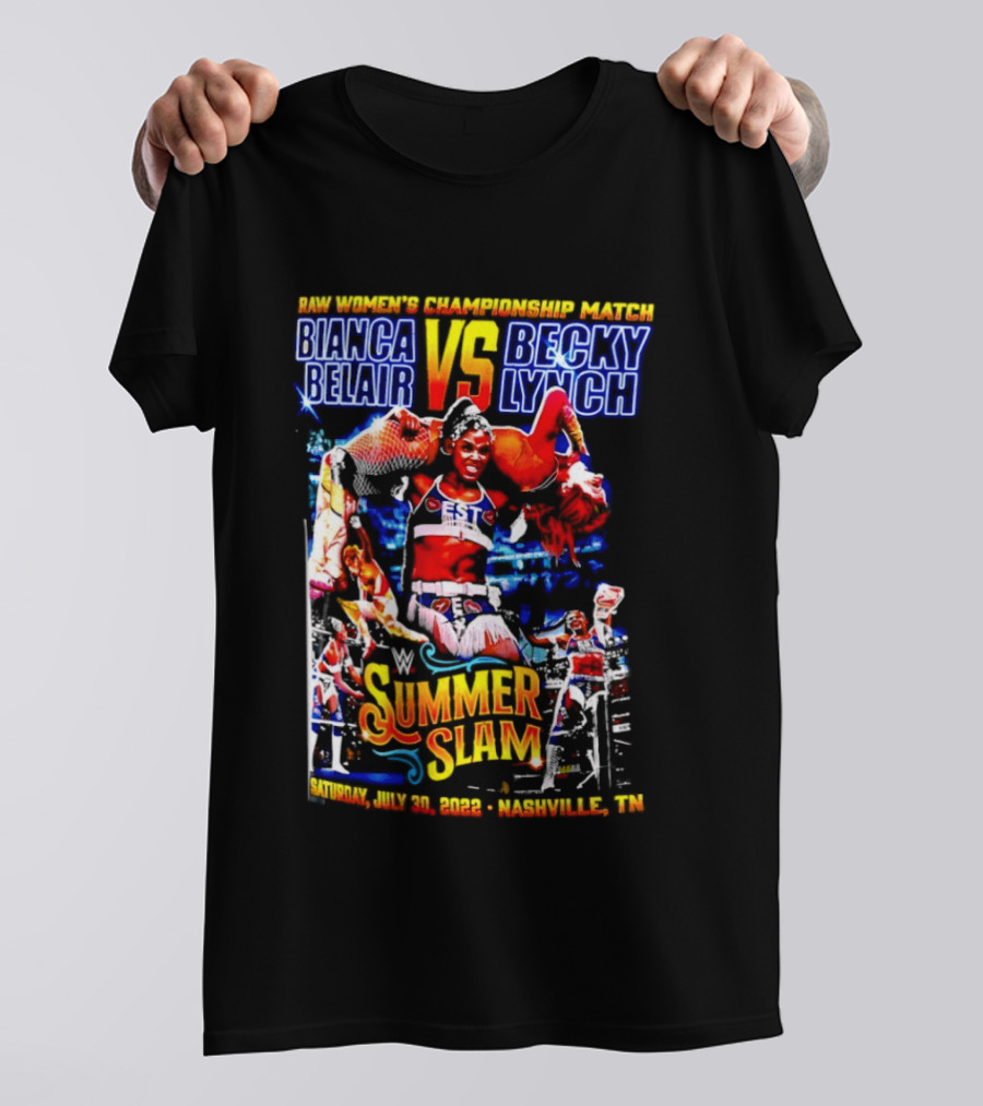 SummerSlam 2022 Bianca Belair Vs Becky Lynch Championship Match T-Shirt