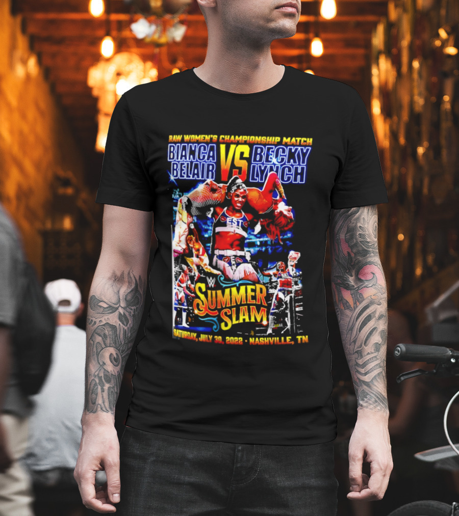 SummerSlam 2022 Bianca Belair Vs Becky Lynch Championship Match T-Shirt