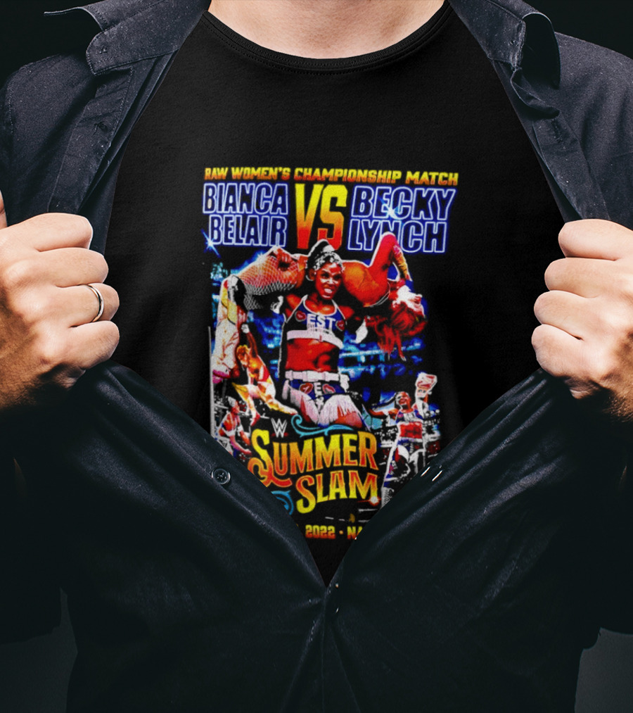 SummerSlam 2022 Bianca Belair Vs Becky Lynch Championship Match T-Shirt