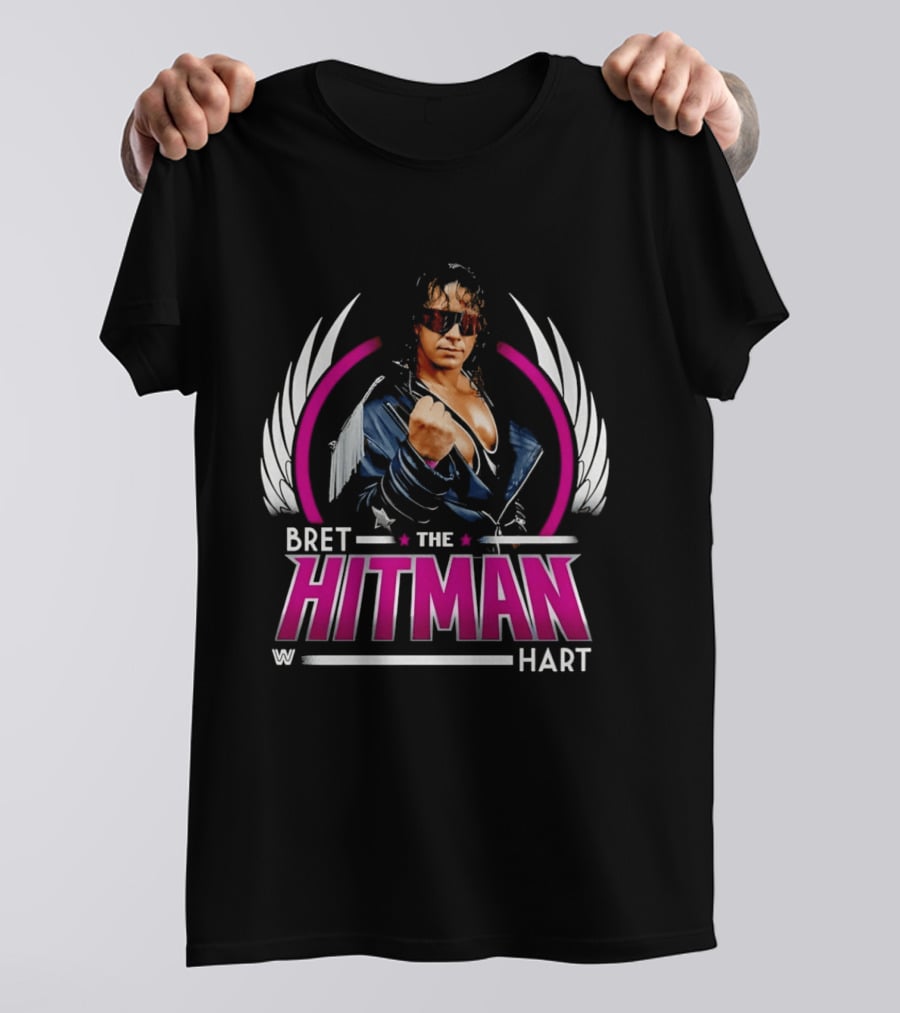 Bret Hart The Hitman Wings WWE T-Shirt