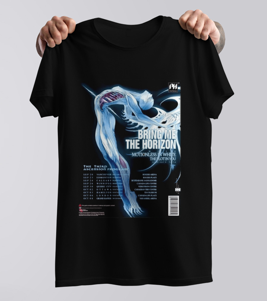 Bring Me The Horizon Motionless In White The Plot In You 2026 North America Tour T-Shirt