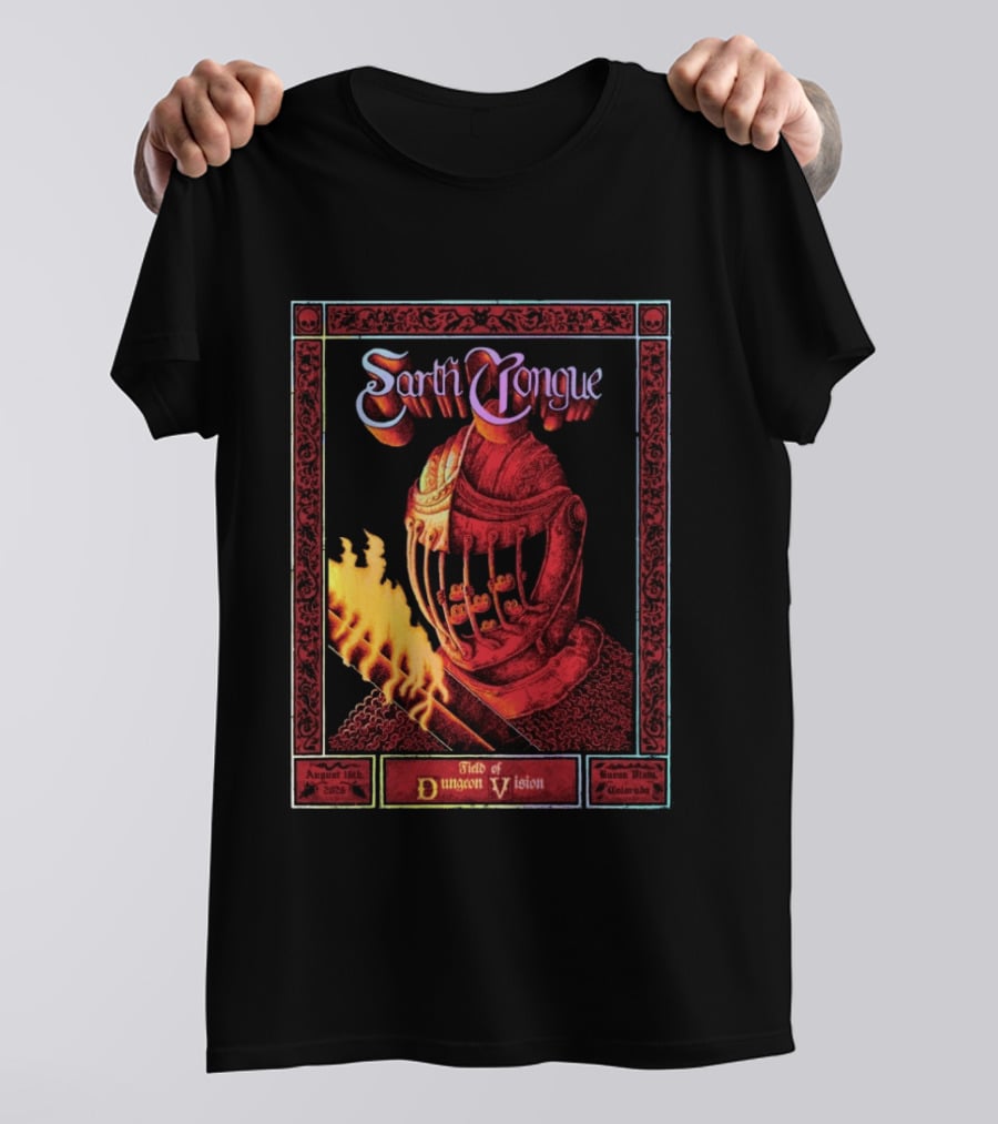 Earth Tongue August 16th 2023 Field Of Dungeon Vision Lyons Colorado T-Shirt