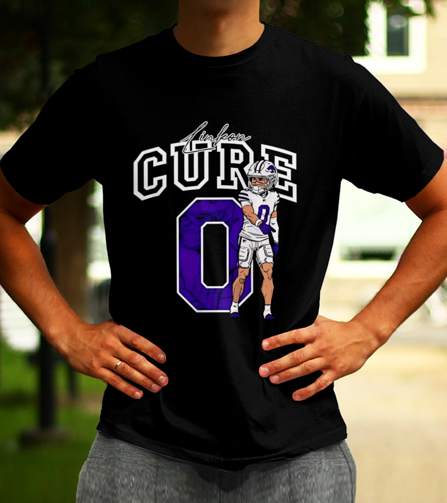 Kansas State University Linkon Cure 0 Football Player T-Shirt