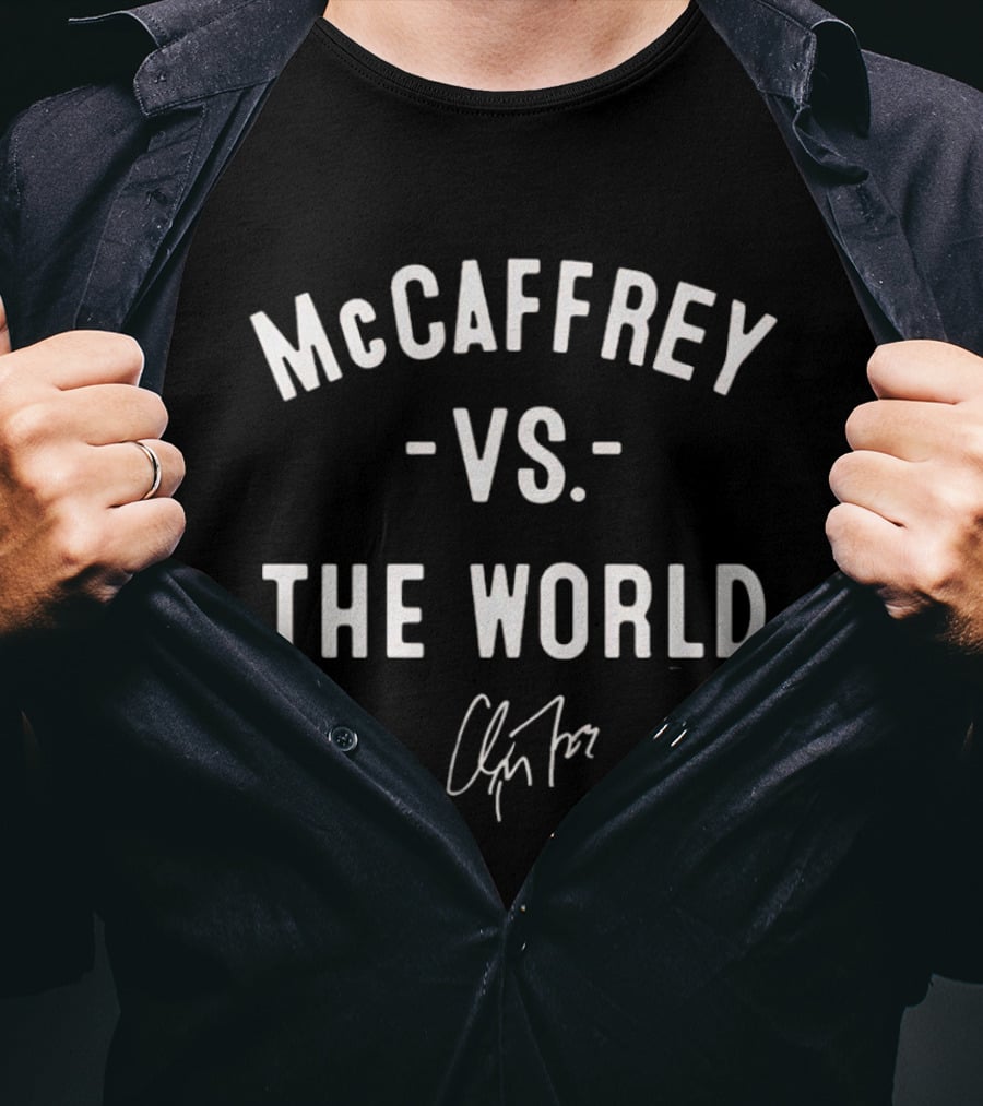 McCaffrey Vs The World San Francisco 49ers Christian McCaffrey Signature T-Shirt