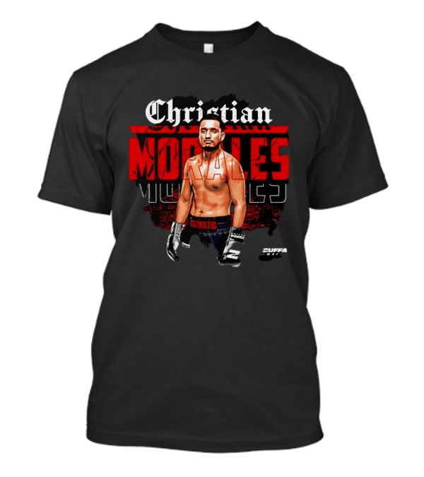 Christian Morales Zuffa Boxer With Boxing Gloves And Zuffa One T-Shirt