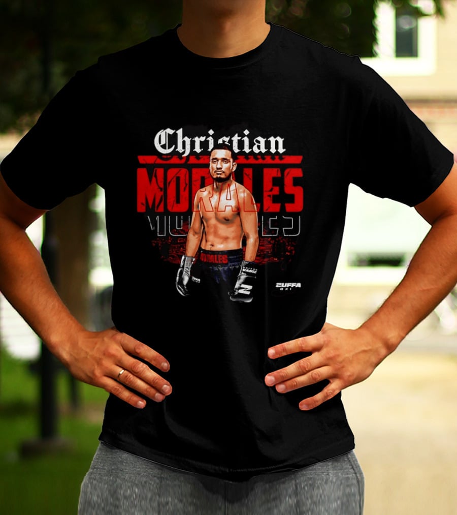 Christian Morales Zuffa Boxer With Boxing Gloves And Zuffa One T-Shirt