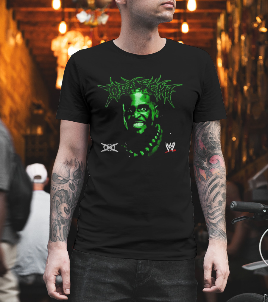 Ken Carson Oba Femi WWE DX Logo Green Face T-Shirt