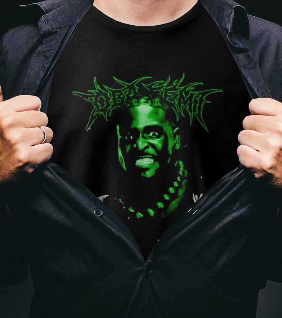Ken Carson Oba Femi WWE DX Logo Green Face T-Shirt