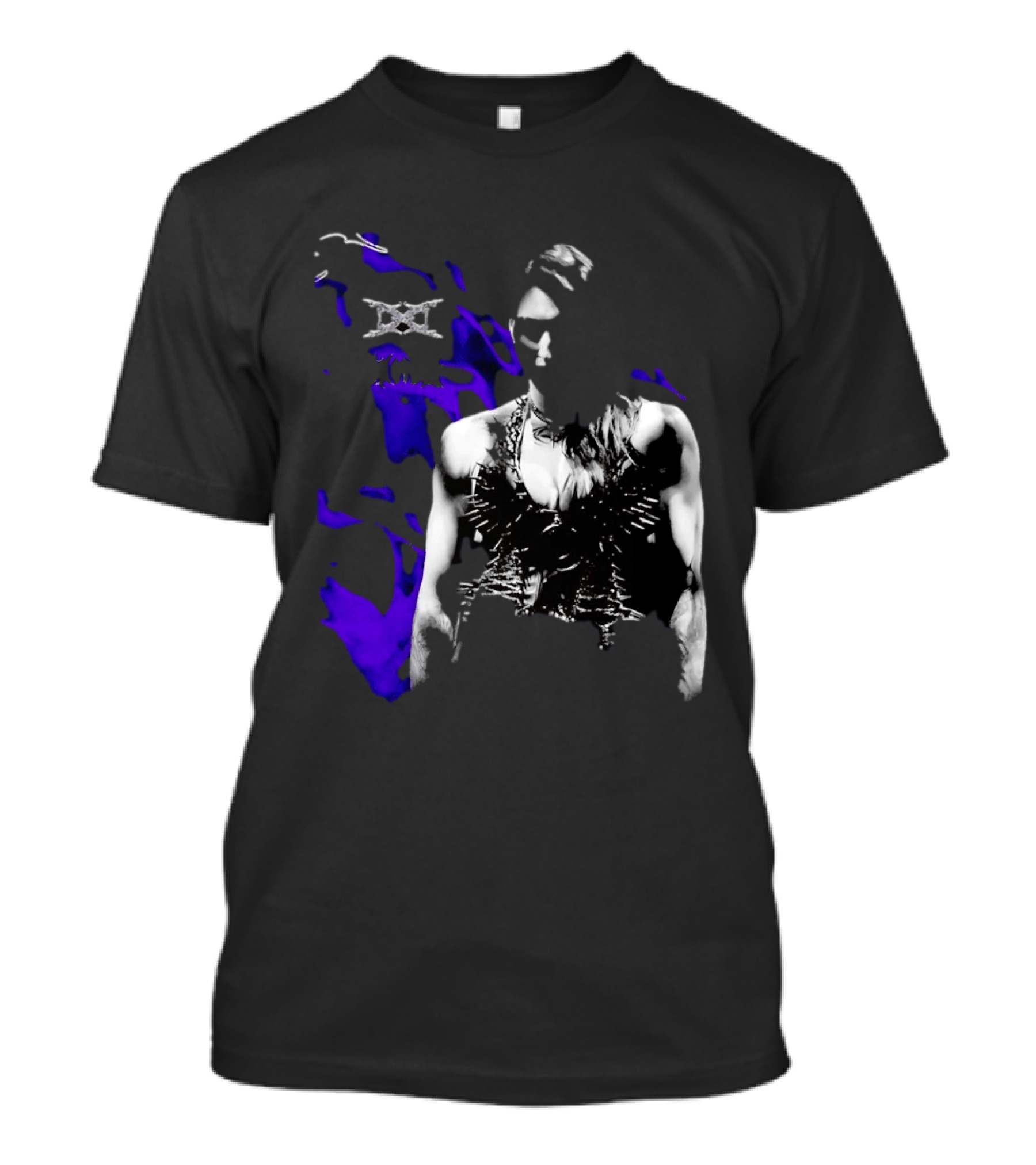 Ken Carson Rhea Ripley WWE Spiked Outfit Collage With Abstract Purple Accents T-Shirt