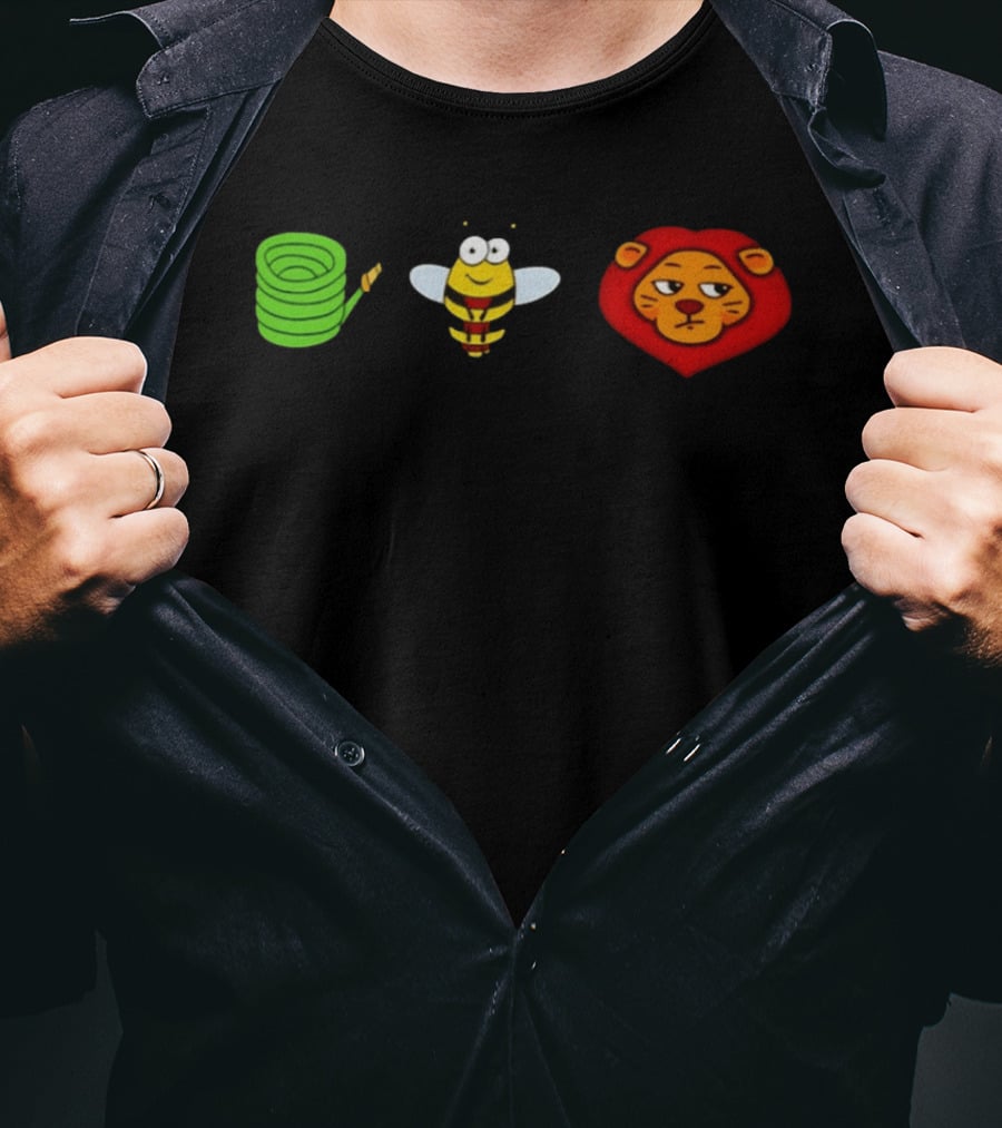 Hose Bee Lion Meme Visual Wordplay Fun T-Shirt