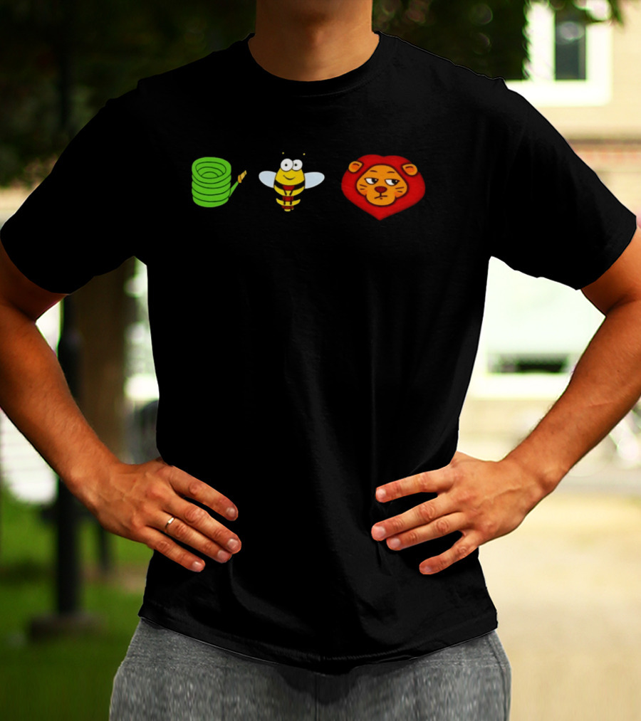 Hose Bee Lion Meme Visual Wordplay Fun T-Shirt