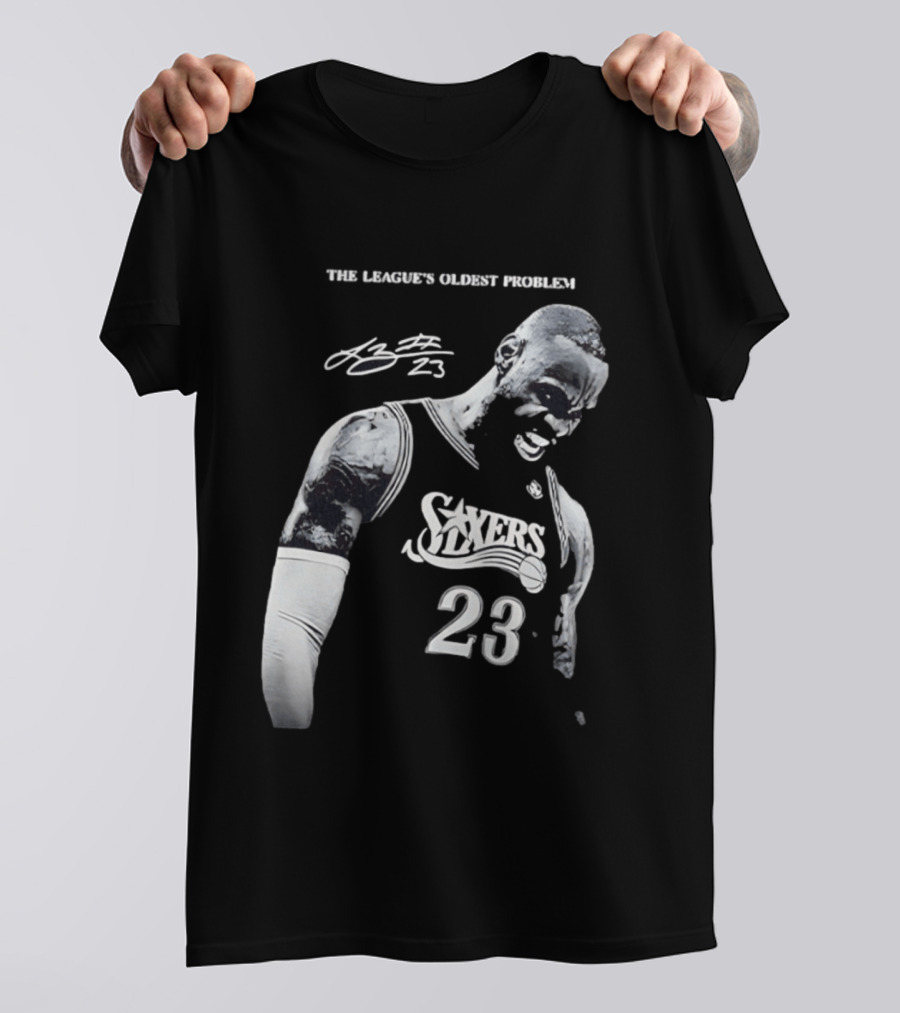 The League's Oldest Problem LeBron James Sixers 23 T-Shirt