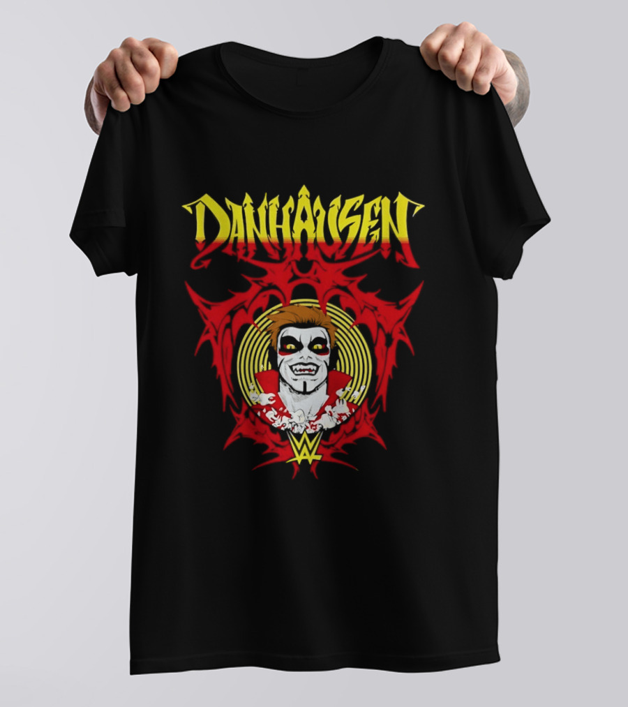 Danhausen WWE Vector Face Paint And Red T-Shirt